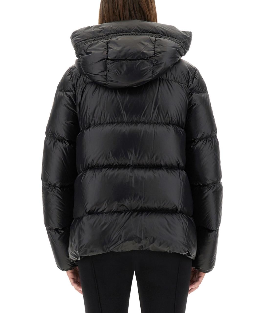 MONCLER Черный полиамидовый пуховик, фото 5