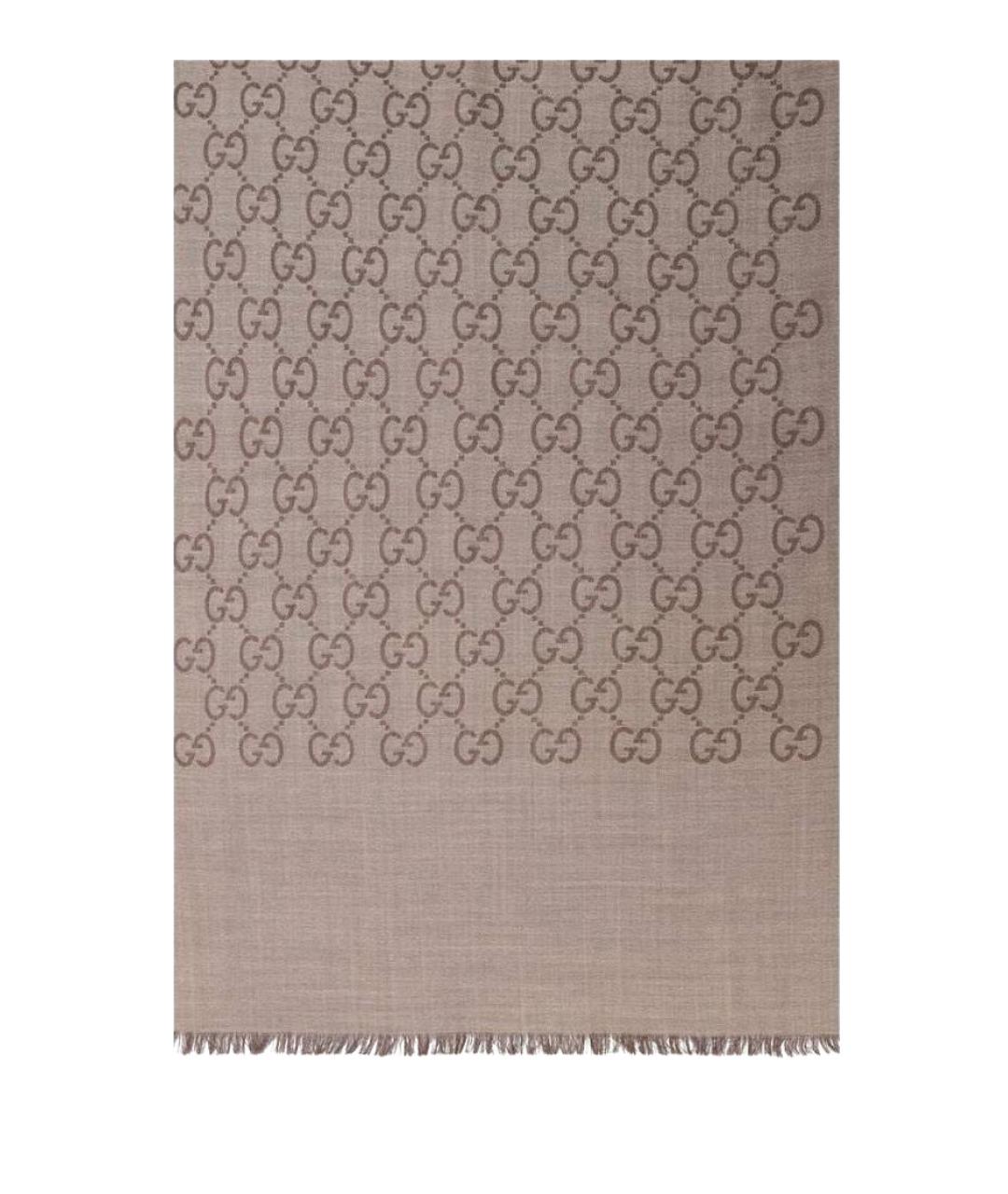 GUCCI Бежевый шарф, фото 1