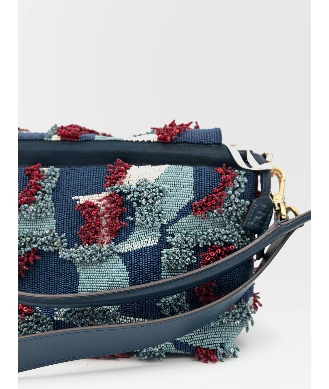 FENDI Синяя сумка через плечо, фото 4