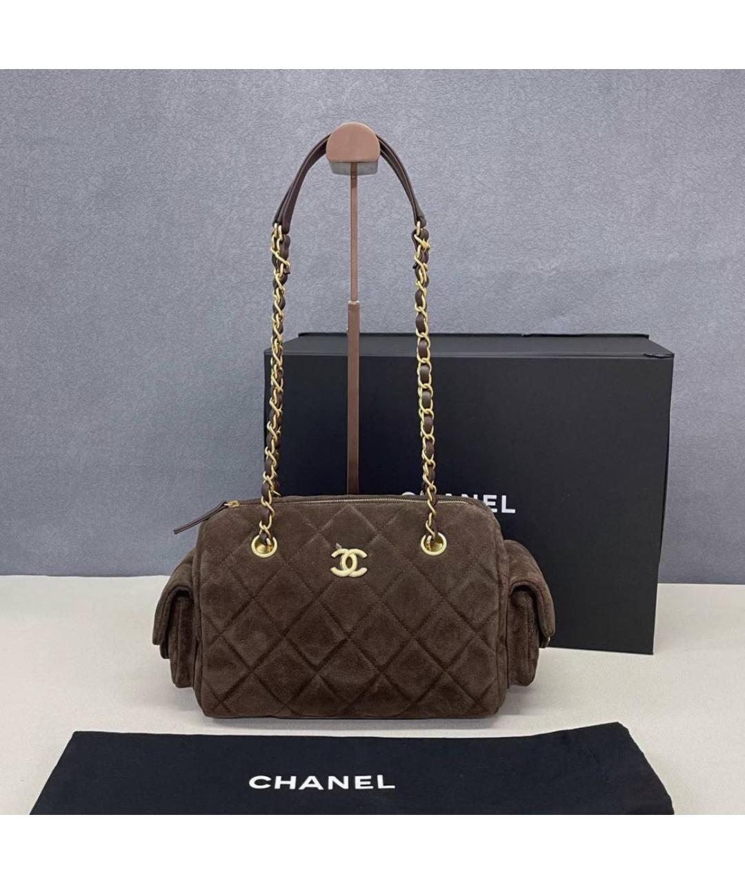 CHANEL Коричневая сумка через плечо, фото 2