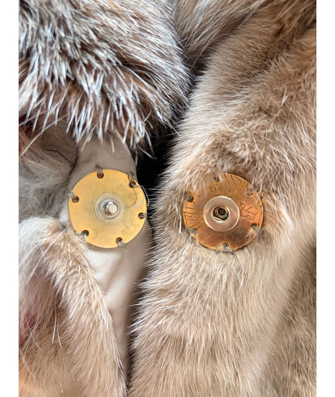 VERSACE Бежевая сетчатая шуба, фото 7