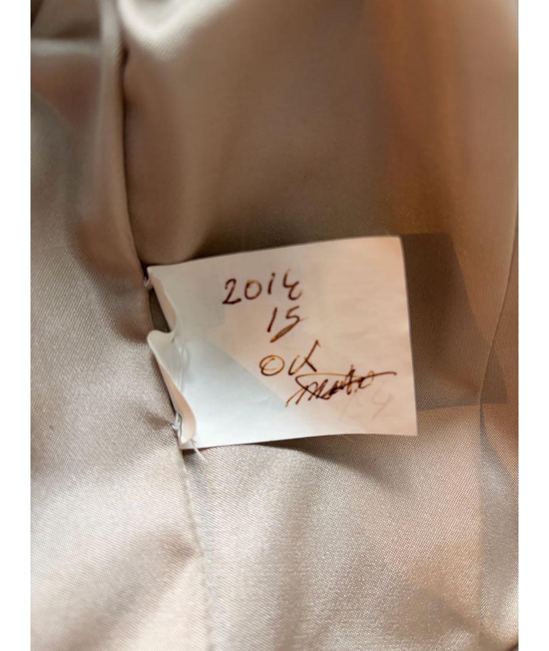 VERSACE Бежевая сетчатая шуба, фото 6