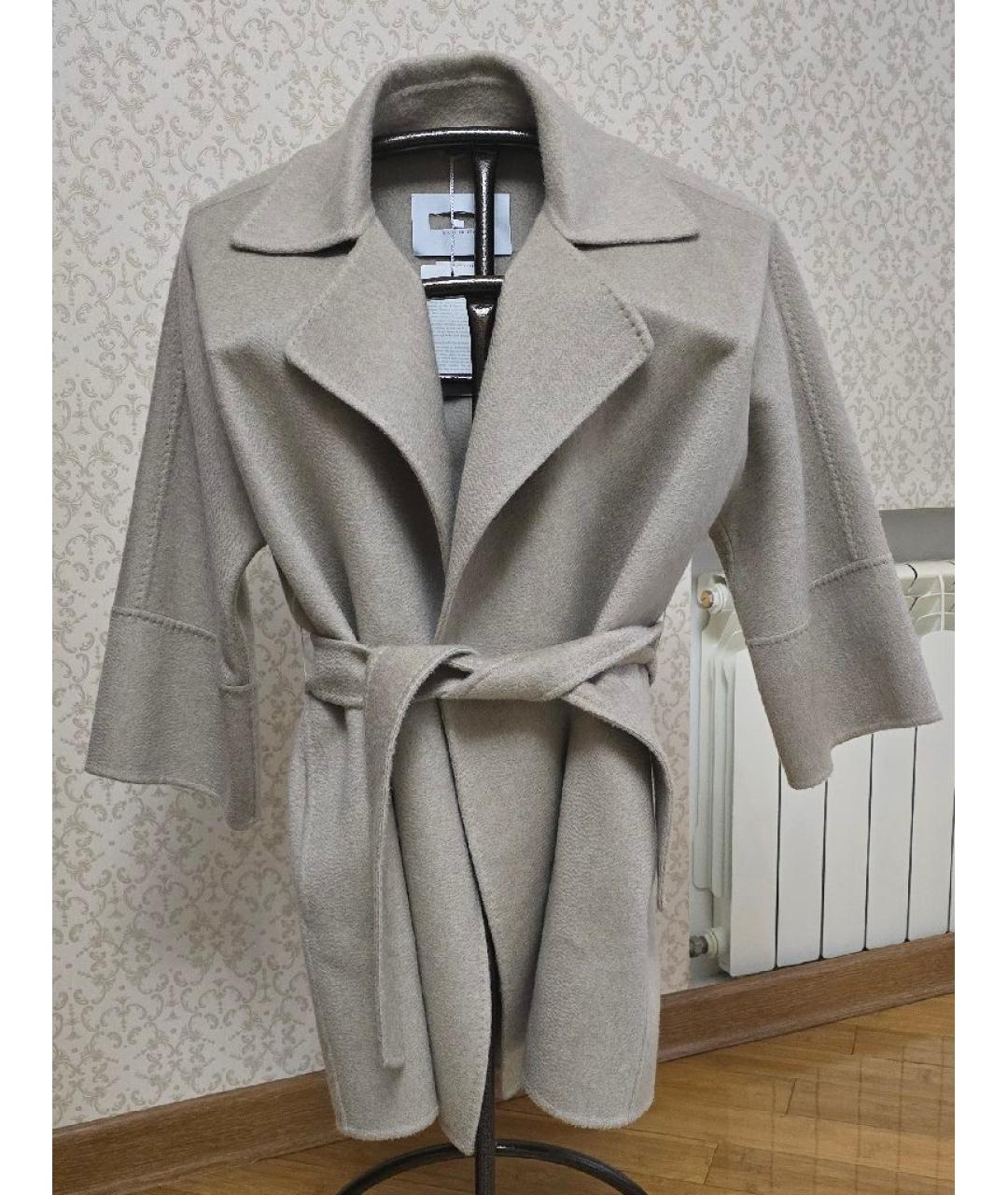 MAX MARA Бежевое кашемировое пальто, фото 8