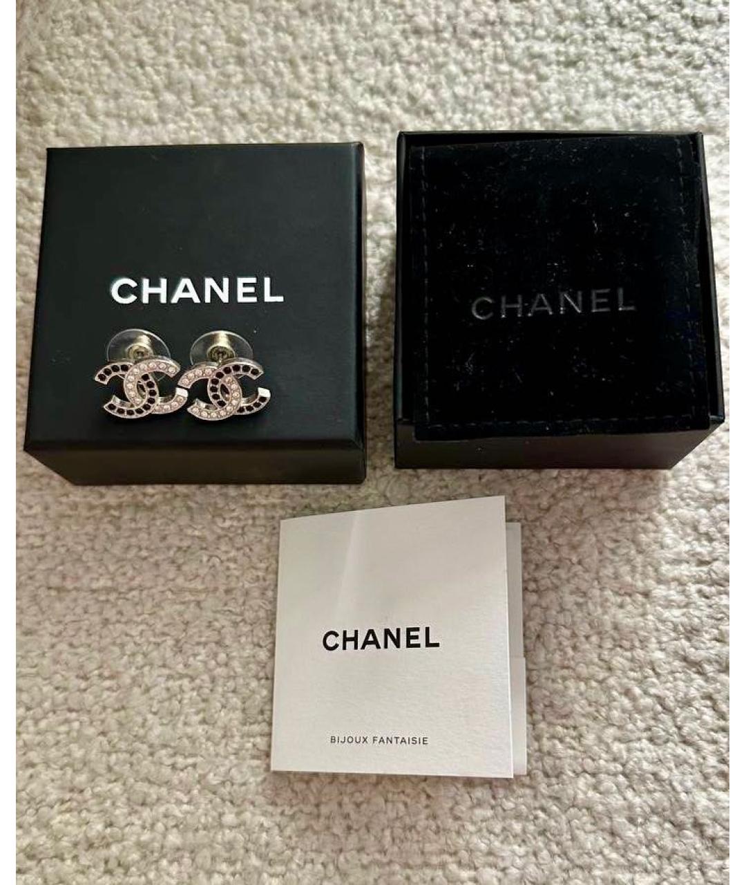 CHANEL Серебряные серьги, фото 4