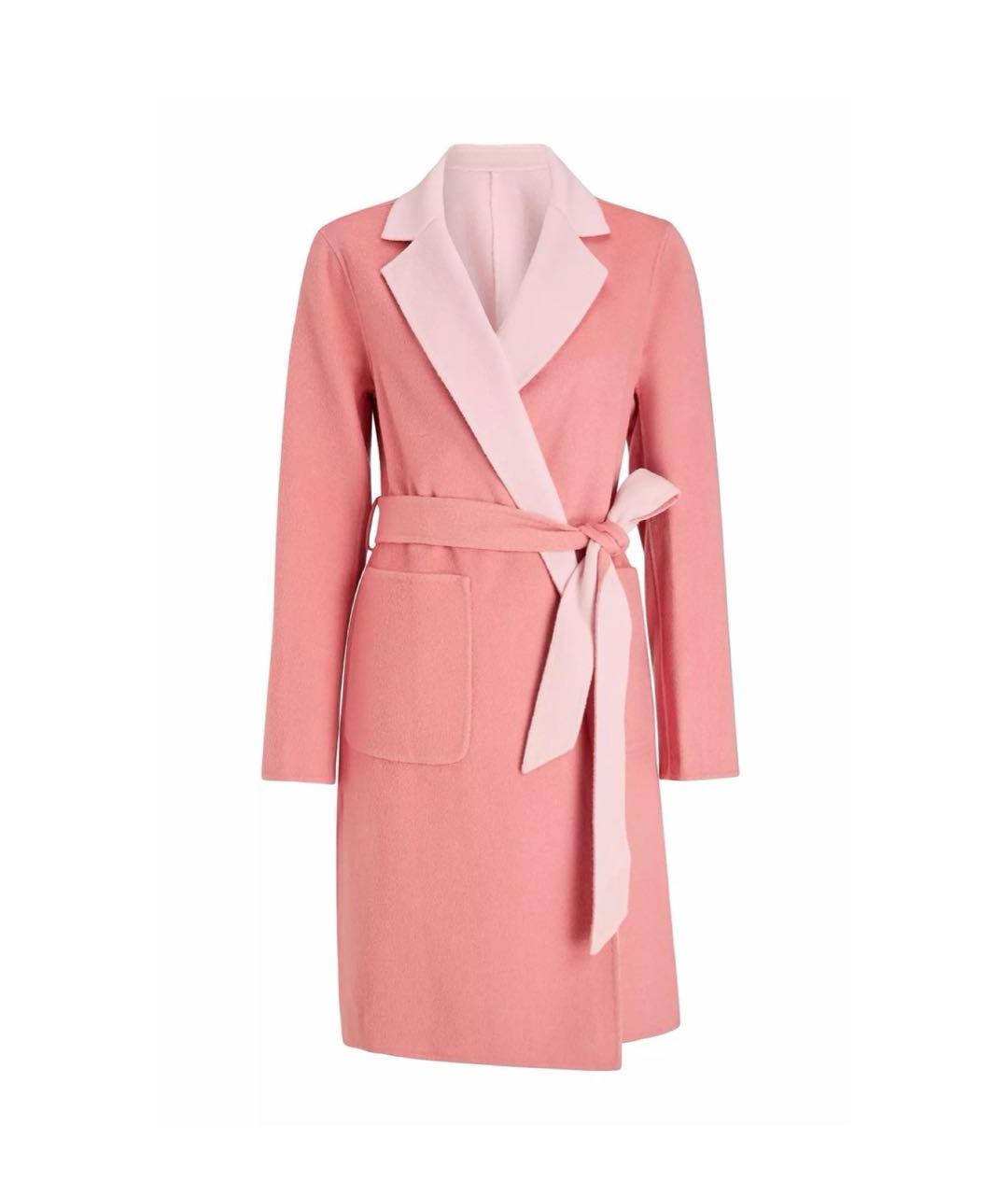 RALPH LAUREN Коралловое шерстяное пальто, фото 8