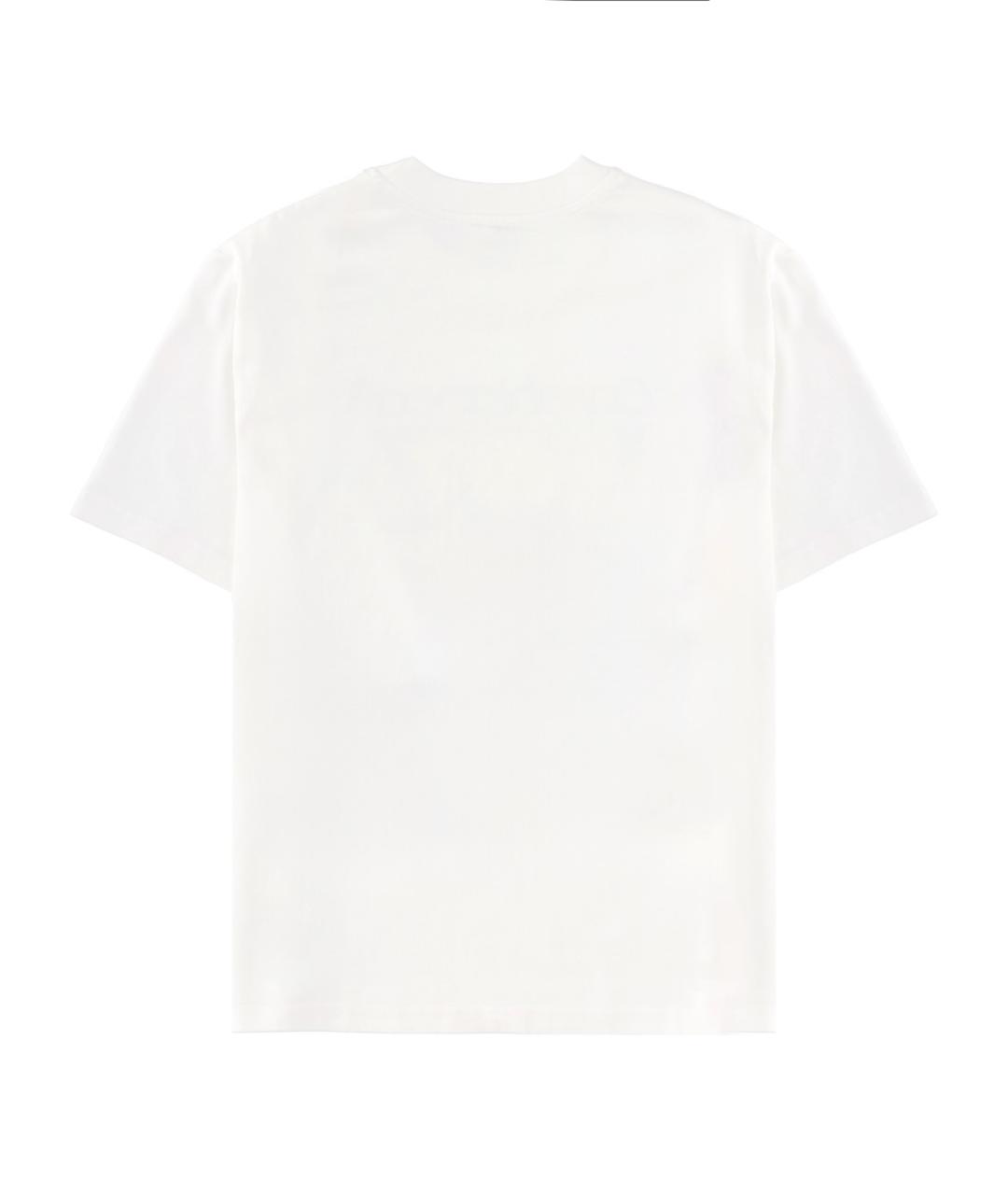 CASABLANCA Белая хлопковая футболка, фото 2