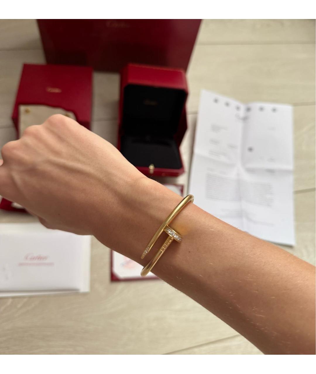 CARTIER Золотой браслет из желтого золота, фото 3