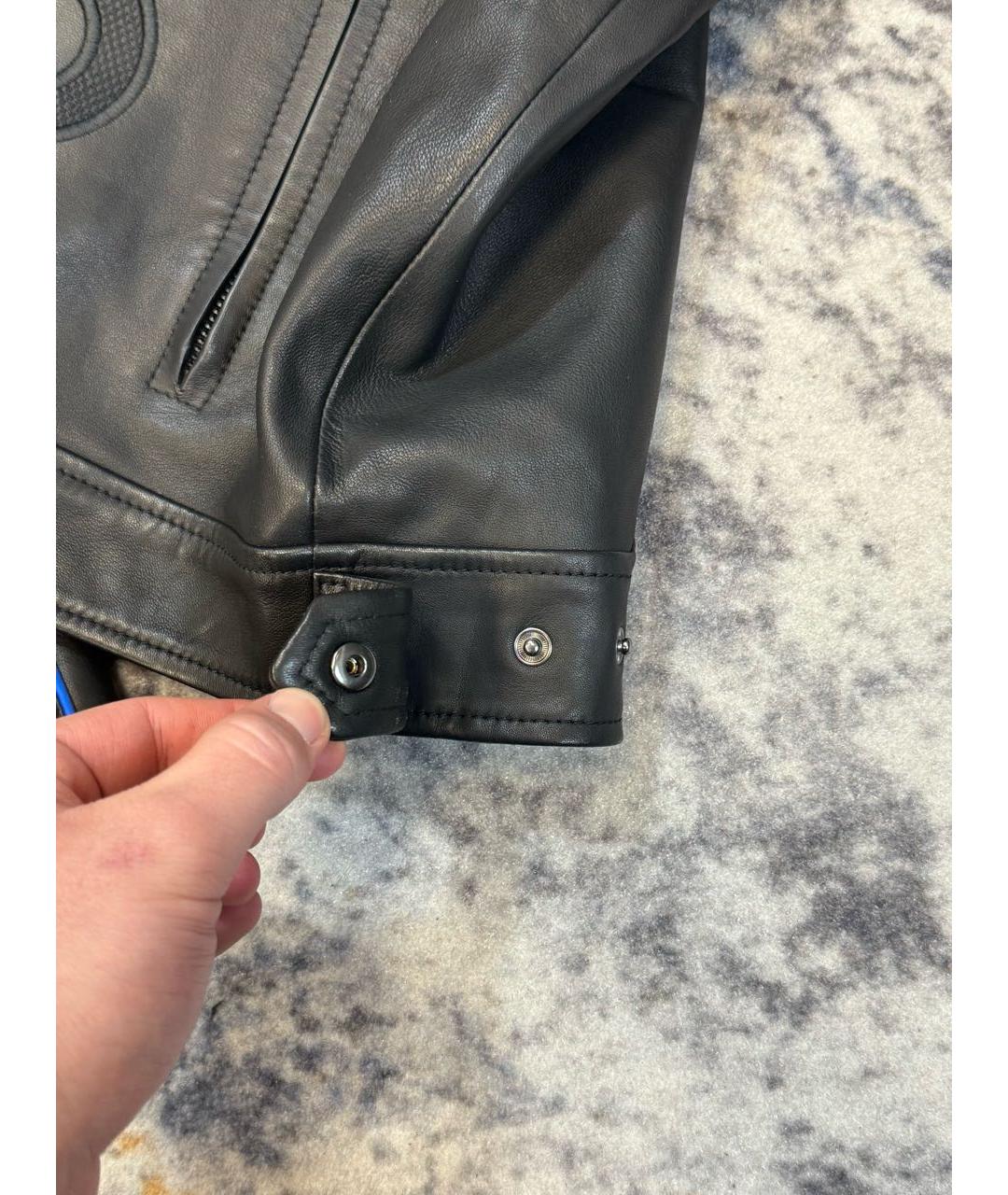 HUGO Черная кожаная куртка, фото 7