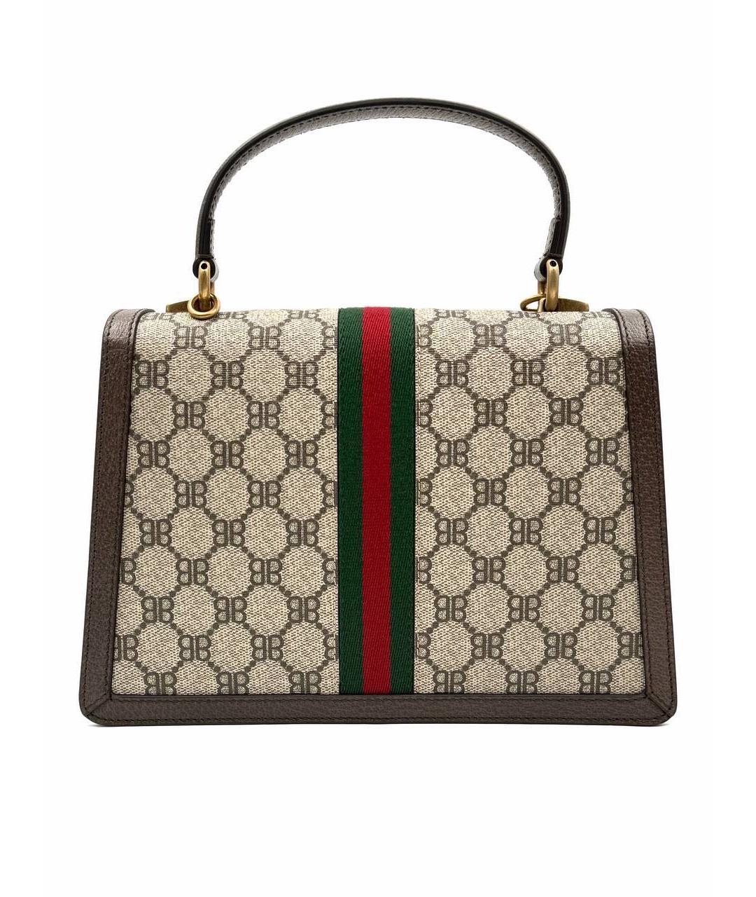 GUCCI Коричневая сумка с короткими ручками, фото 2