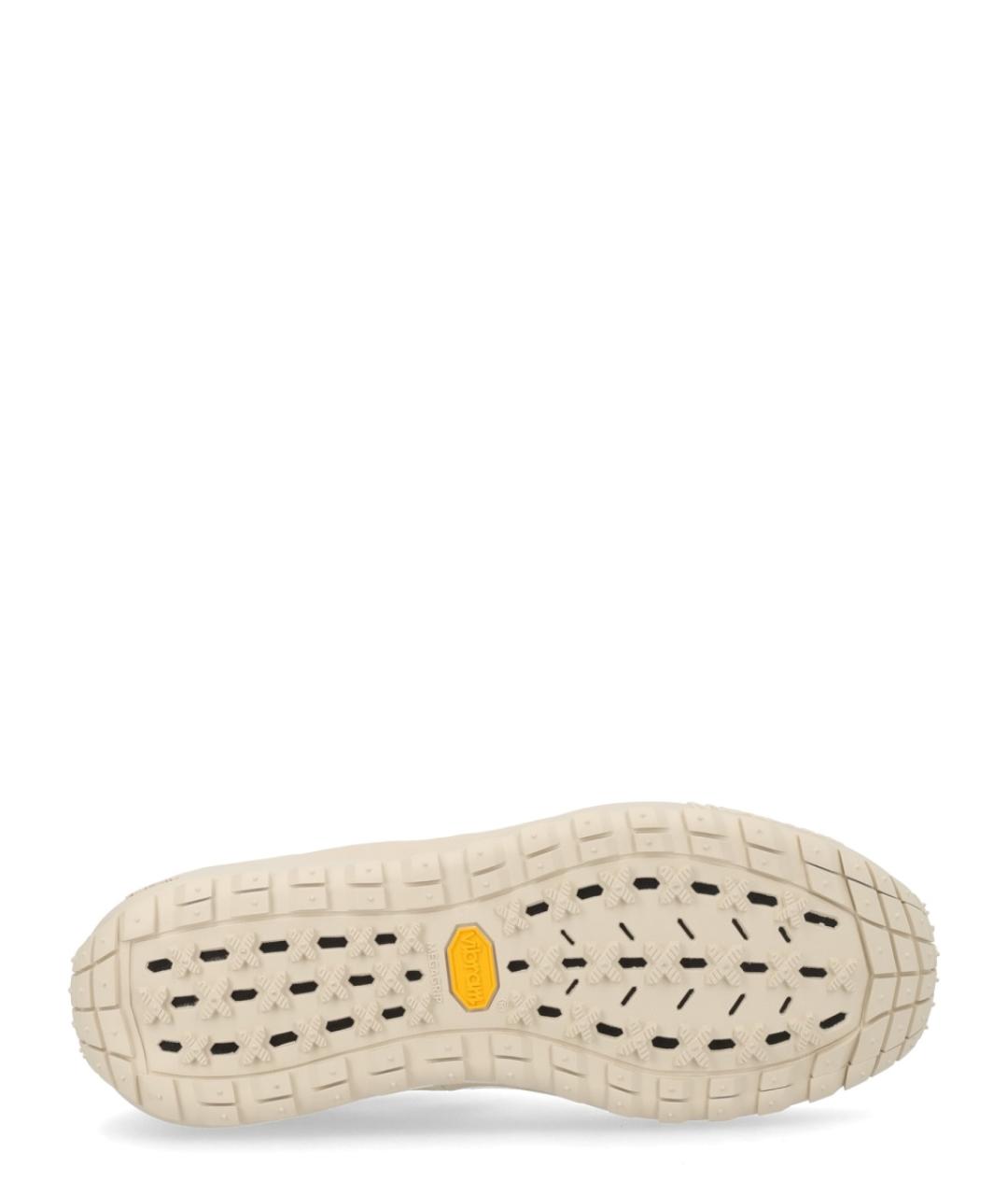 MONCLER Белые кожаные кроссовки, фото 6