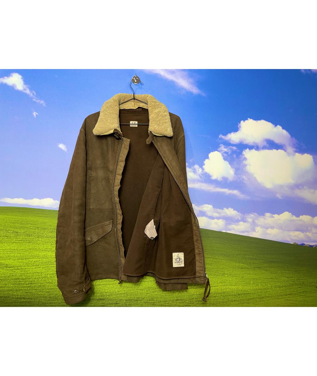 CP COMPANY Коричневая хлопковая дубленка/шуба, фото 2