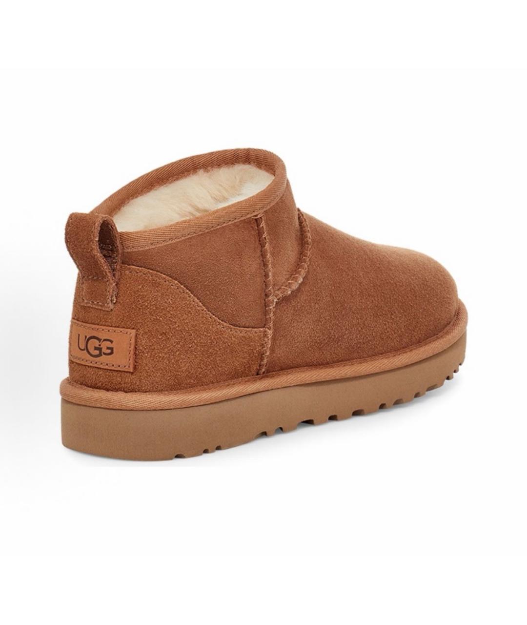 UGG AUSTRALIA Коричневые замшевые ботинки, фото 2