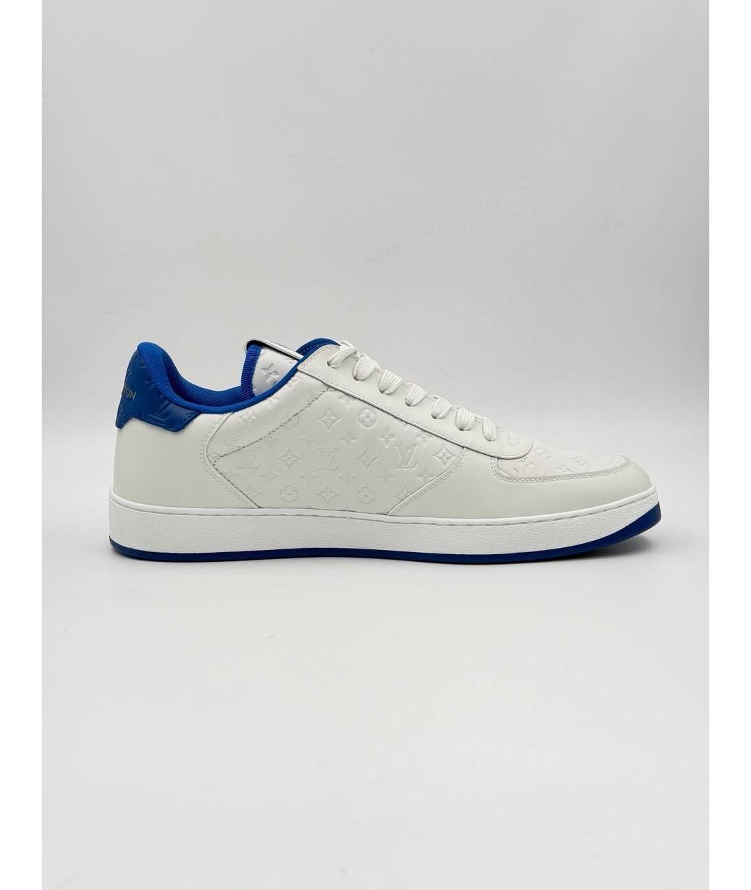 LOUIS VUITTON Белые кожаные низкие кроссовки / кеды, фото 8