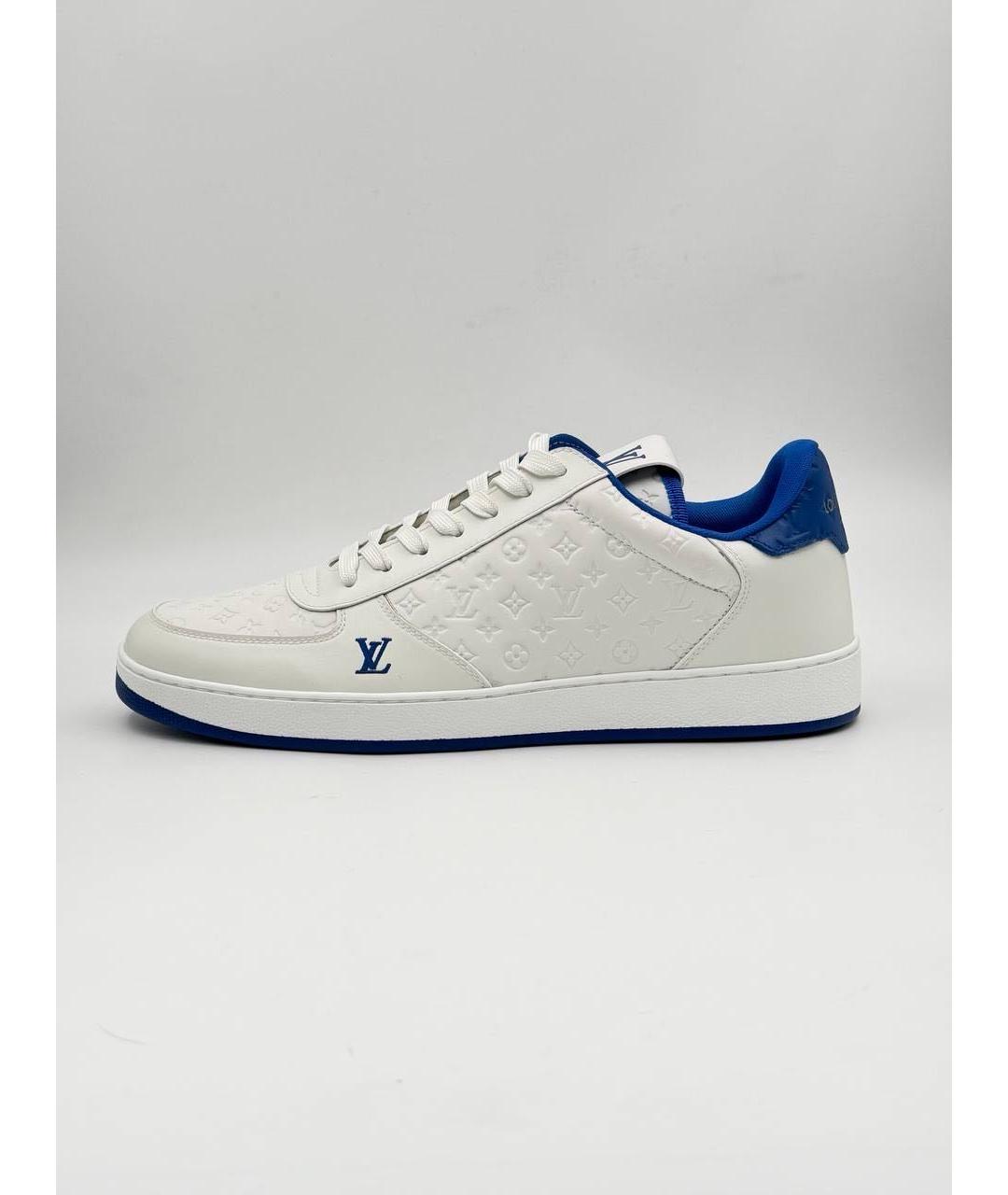 LOUIS VUITTON Белые кожаные низкие кроссовки / кеды, фото 2
