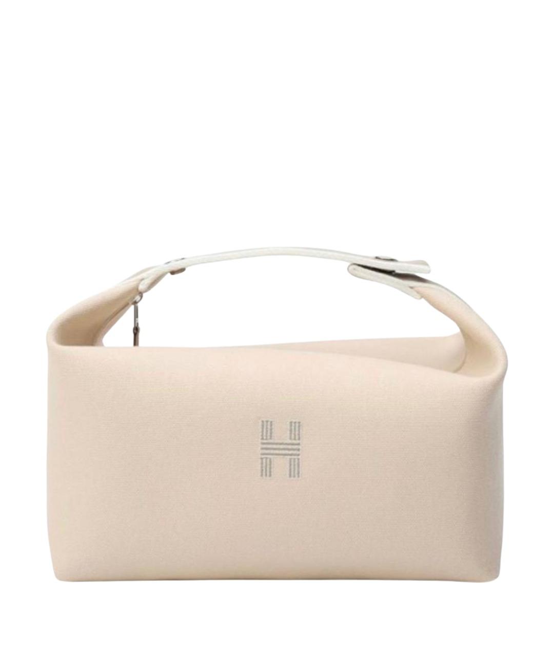 HERMES Бежевая косметичка, фото 1