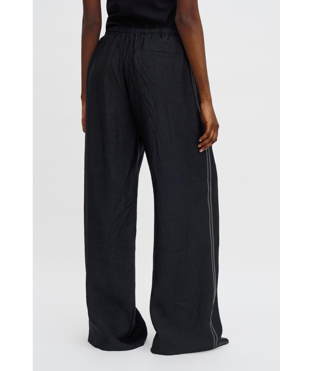 FILIPPA K Черные ацетатные прямые брюки, фото 4