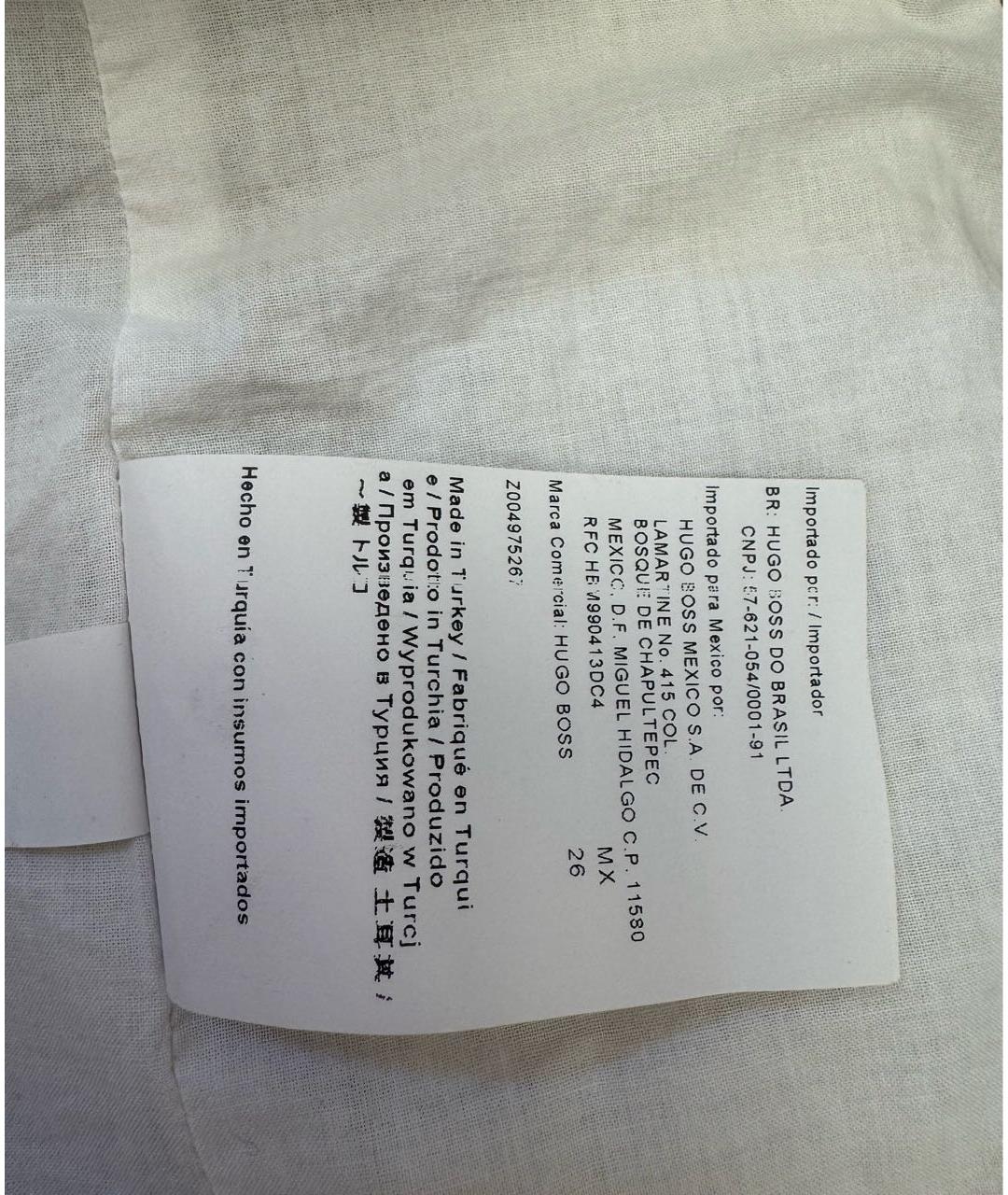 HUGO BOSS Бежевое хлопковое пальто, фото 7