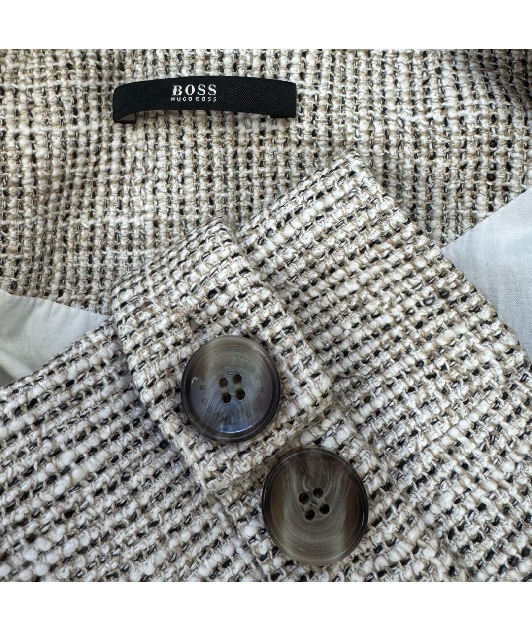 HUGO BOSS Бежевое хлопковое пальто, фото 5