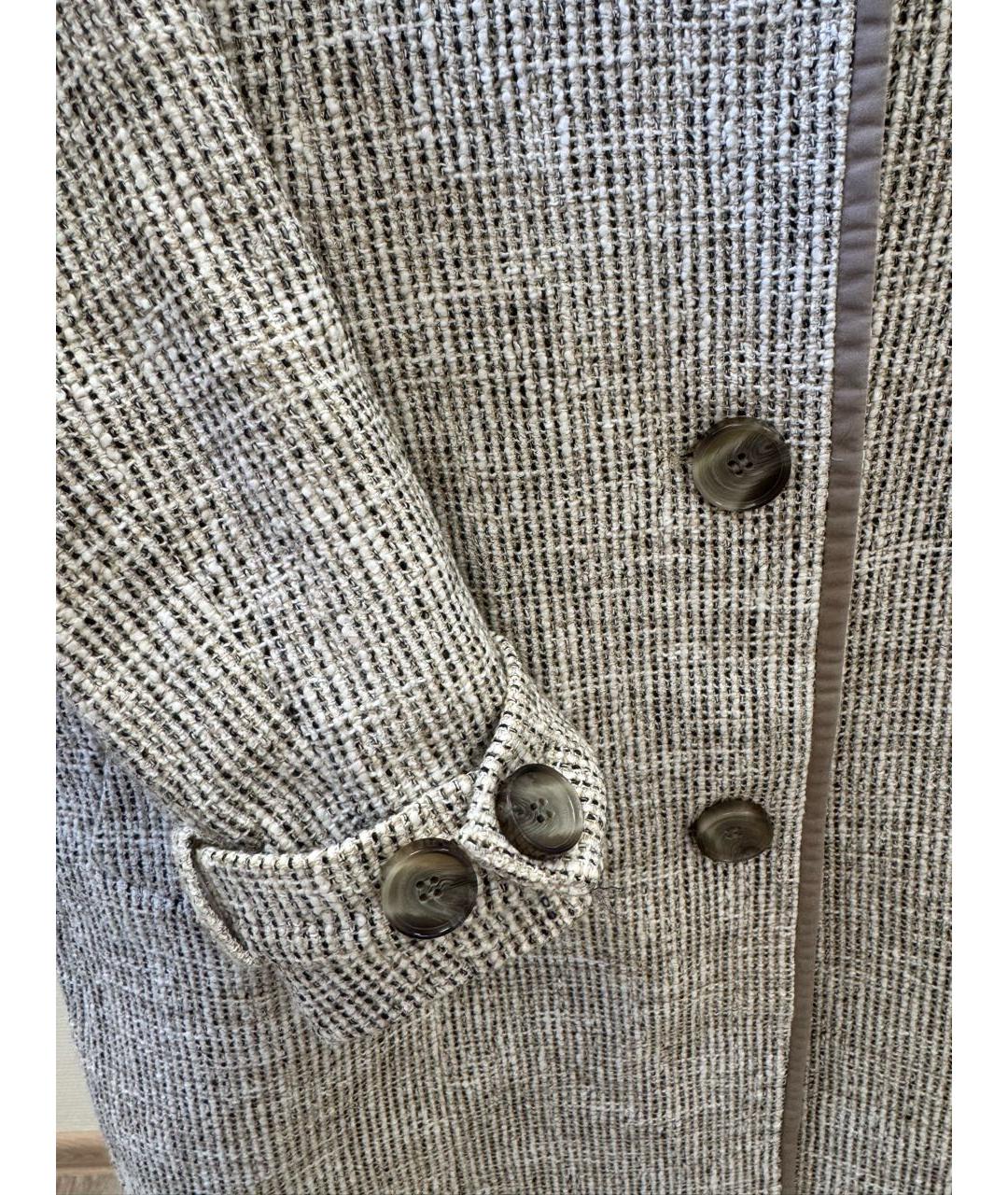 HUGO BOSS Бежевое хлопковое пальто, фото 4