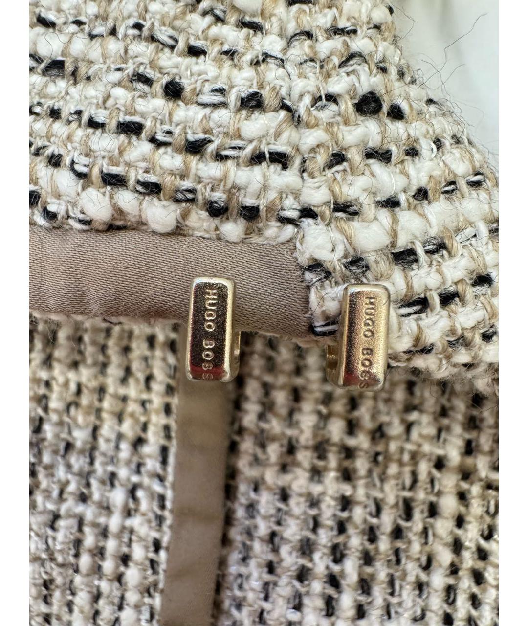 HUGO BOSS Бежевое хлопковое пальто, фото 6