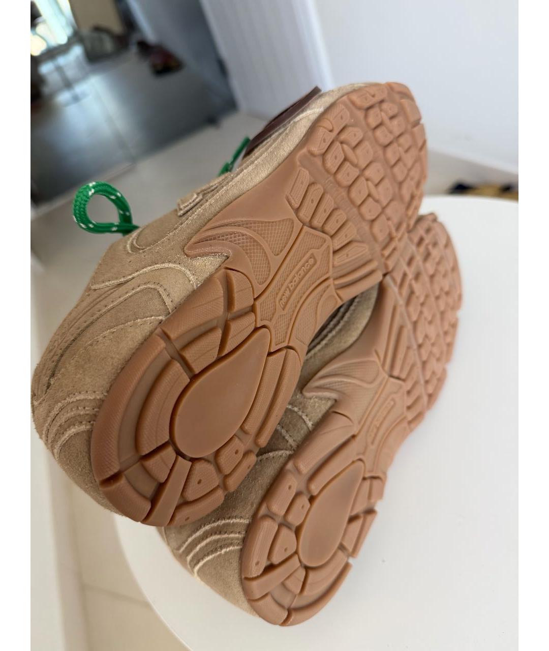 MIU MIU Бежевые замшевые кроссовки, фото 6