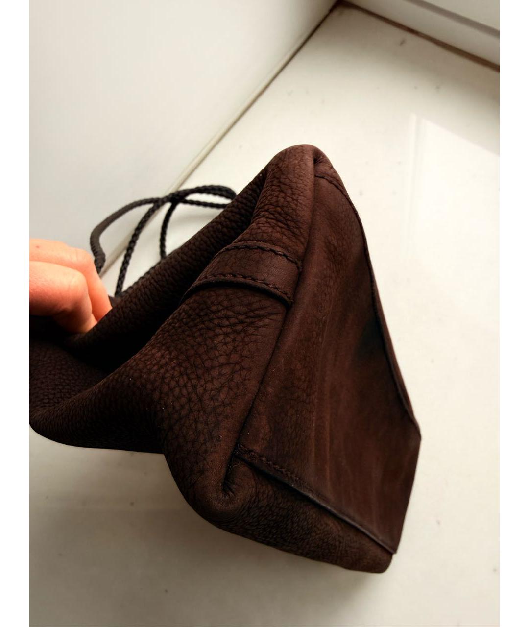 GUCCI Коричневая замшевая сумка через плечо, фото 3