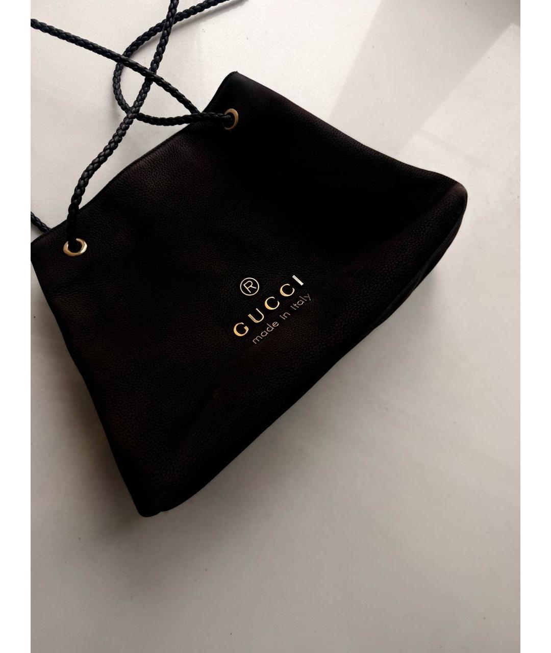 GUCCI Коричневая замшевая сумка через плечо, фото 6