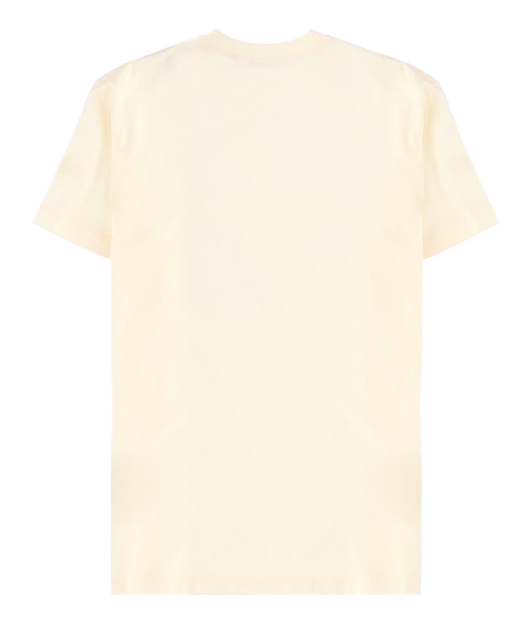 MONCLER Белая хлопковая футболка, фото 2