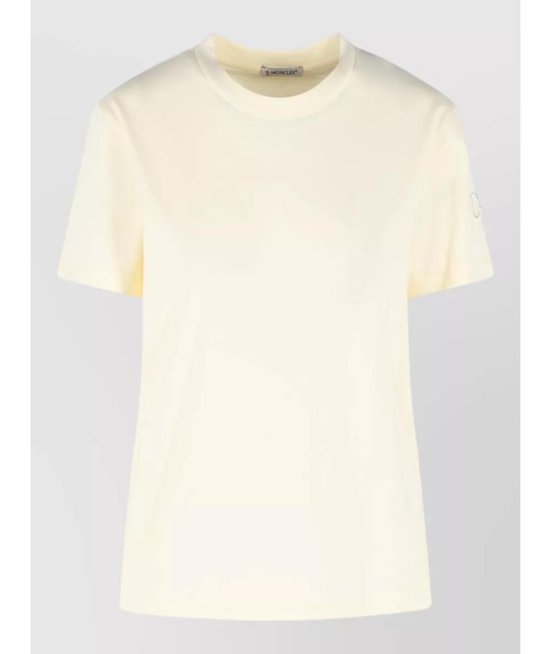 MONCLER Белая хлопковая футболка, фото 3