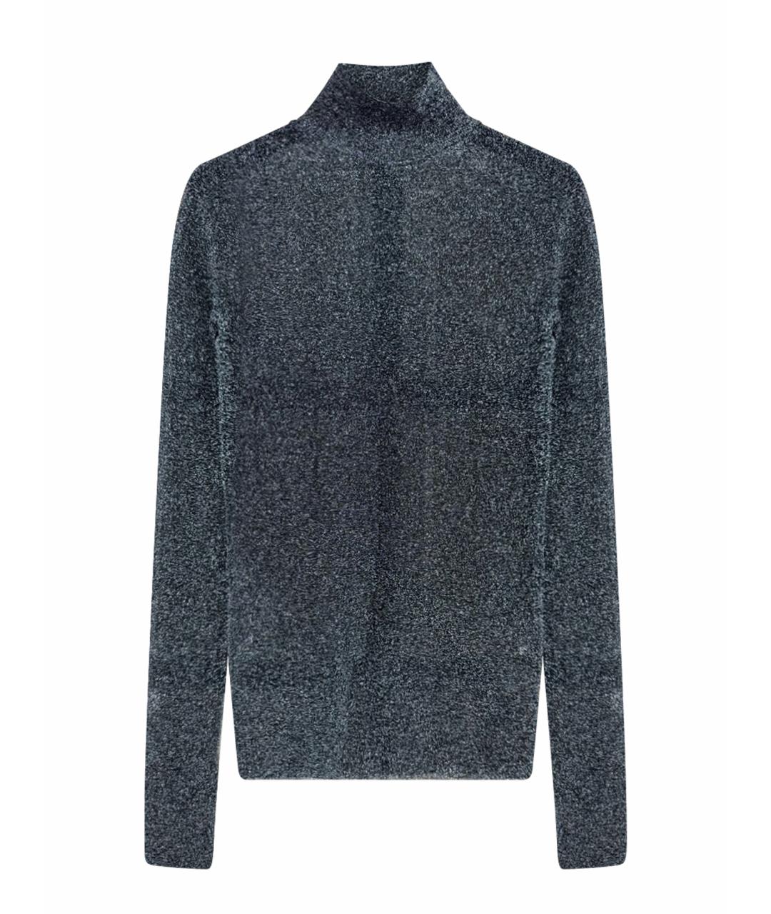 JIL SANDER Антрацитовая полиэстеровая водолазка, фото 1