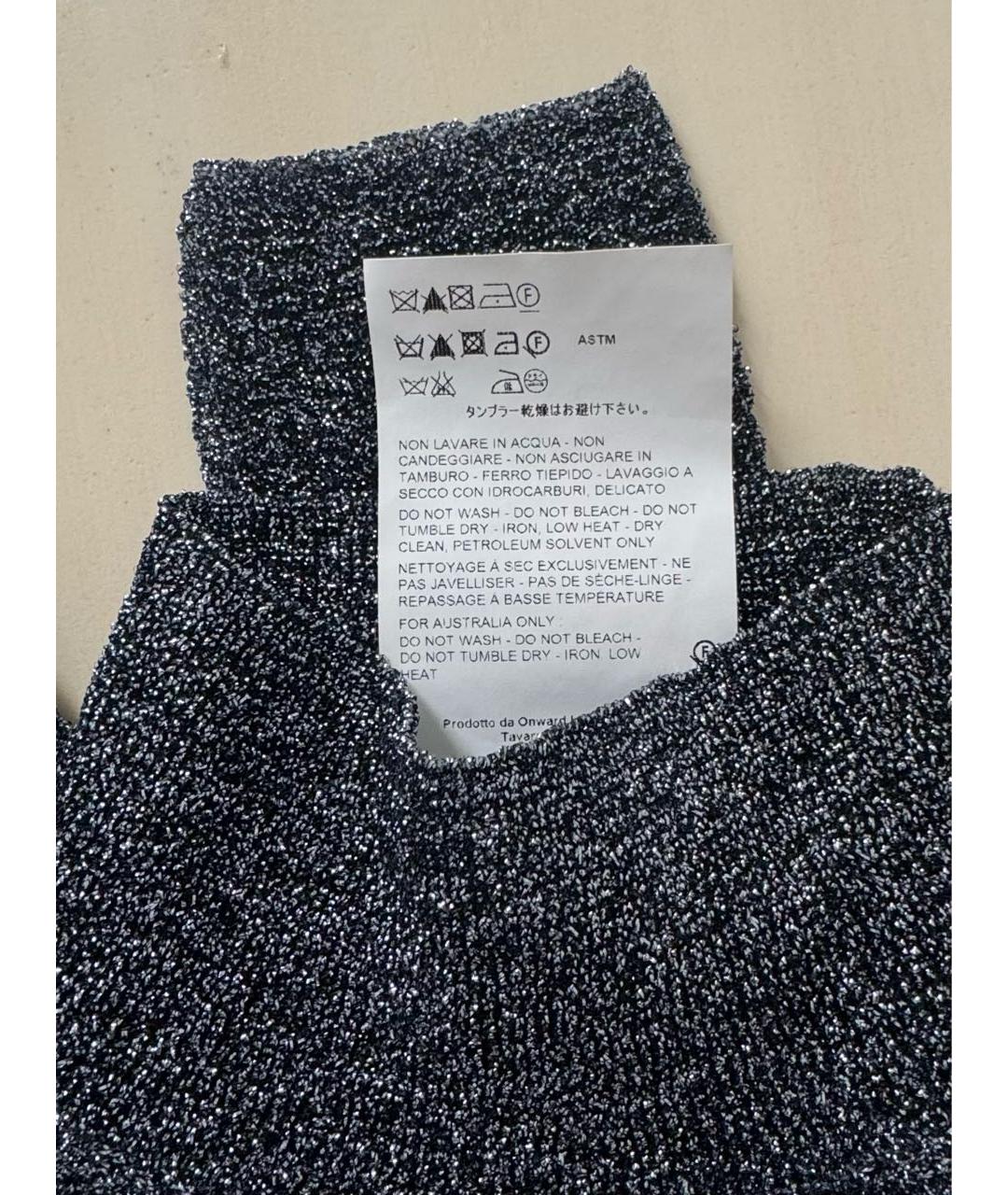 JIL SANDER Антрацитовая полиэстеровая водолазка, фото 8