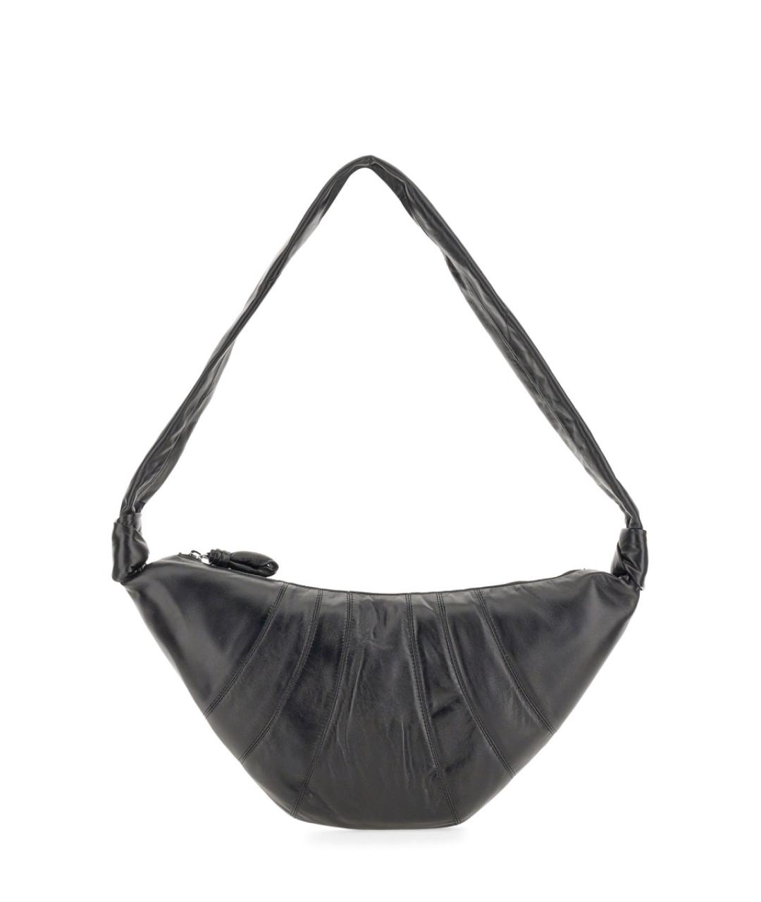 LEMAIRE Черная кожаная сумка через плечо, фото 1