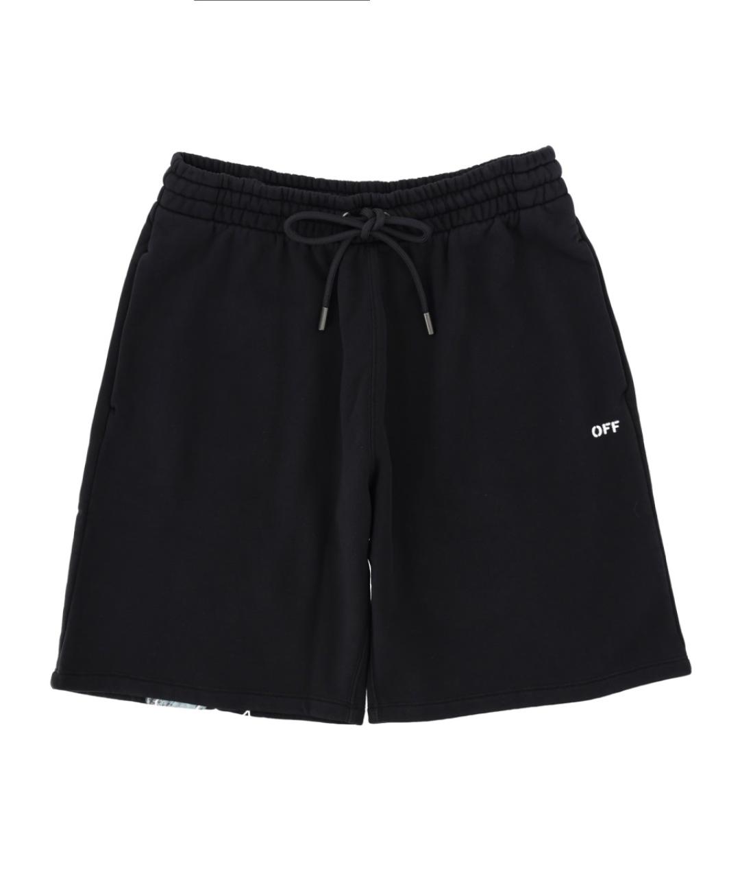 OFF-WHITE Черные хлопковые шорты, фото 1