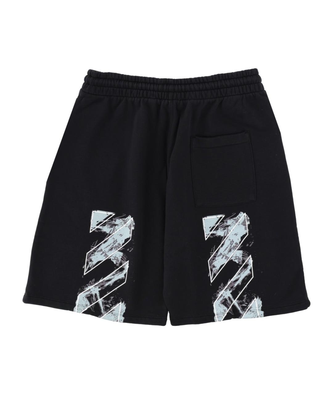 OFF-WHITE Черные хлопковые шорты, фото 2