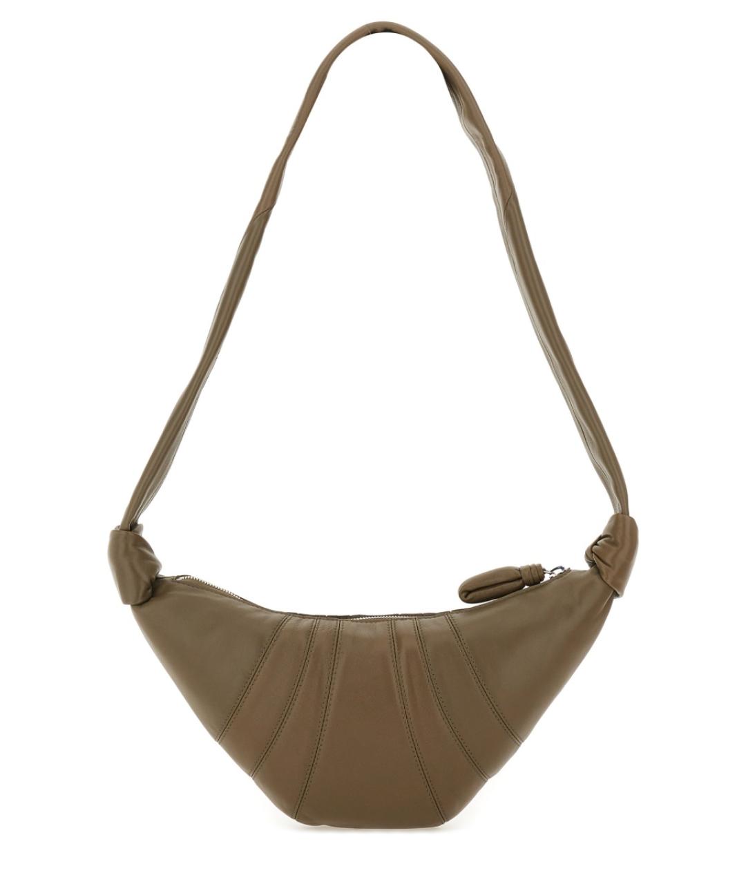 LEMAIRE Коричневая хлопковая сумка через плечо, фото 4