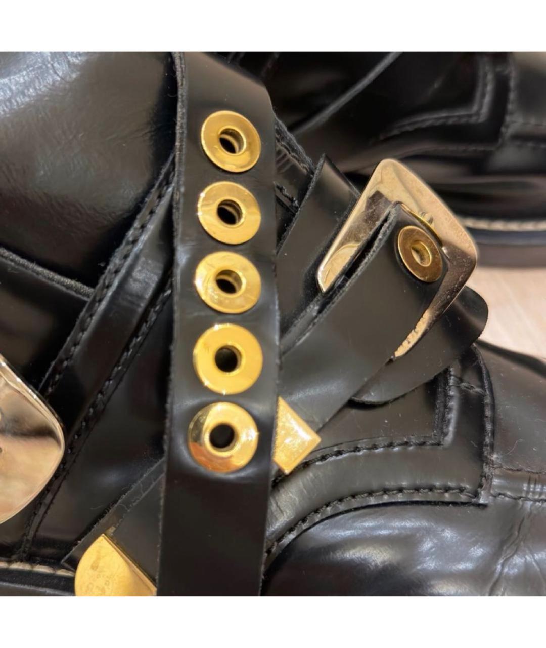 BALENCIAGA Черные кожаные ботинки, фото 5