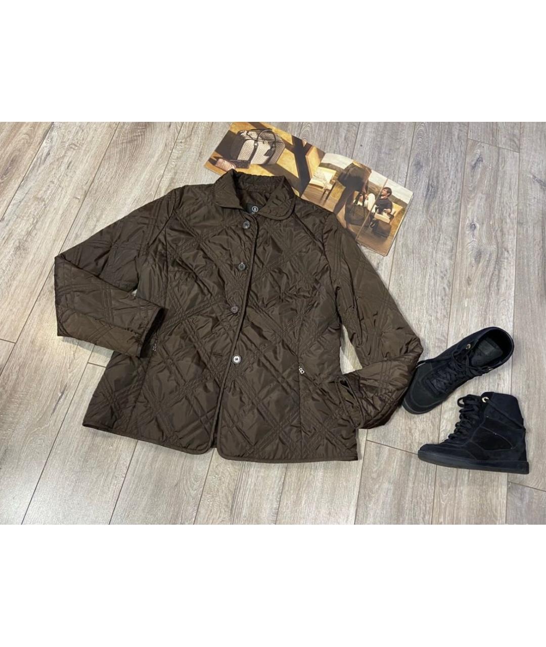 BOGNER Коричневая полиэстеровая куртка, фото 4