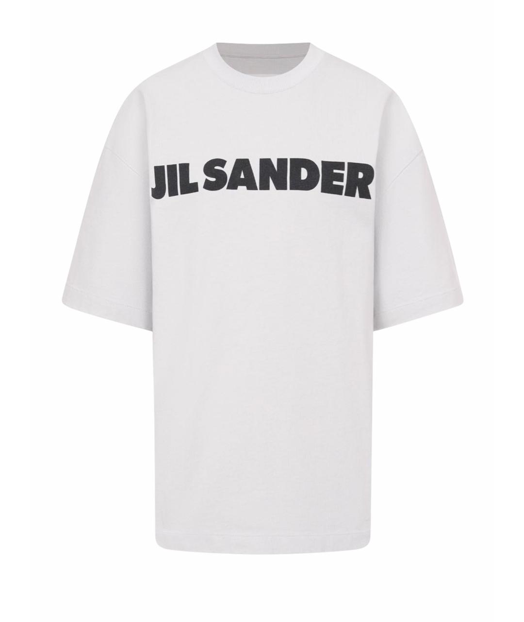 JIL SANDER Белая хлопковая футболка, фото 1