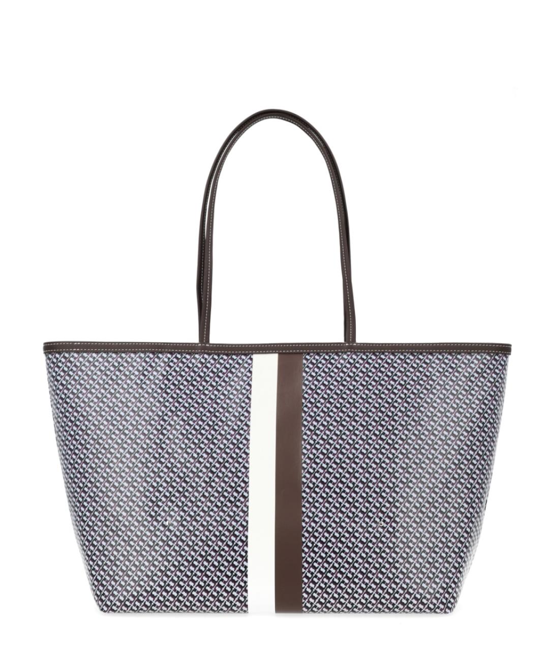 TORY BURCH Синяя хлопковая сумка тоут, фото 2