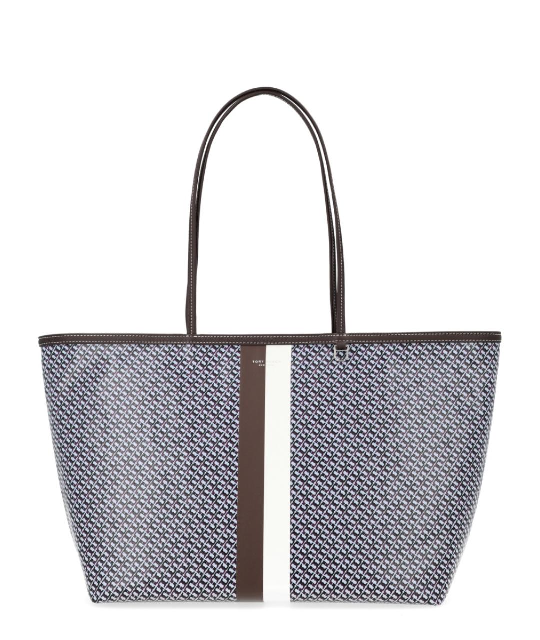 TORY BURCH Синяя хлопковая сумка тоут, фото 1