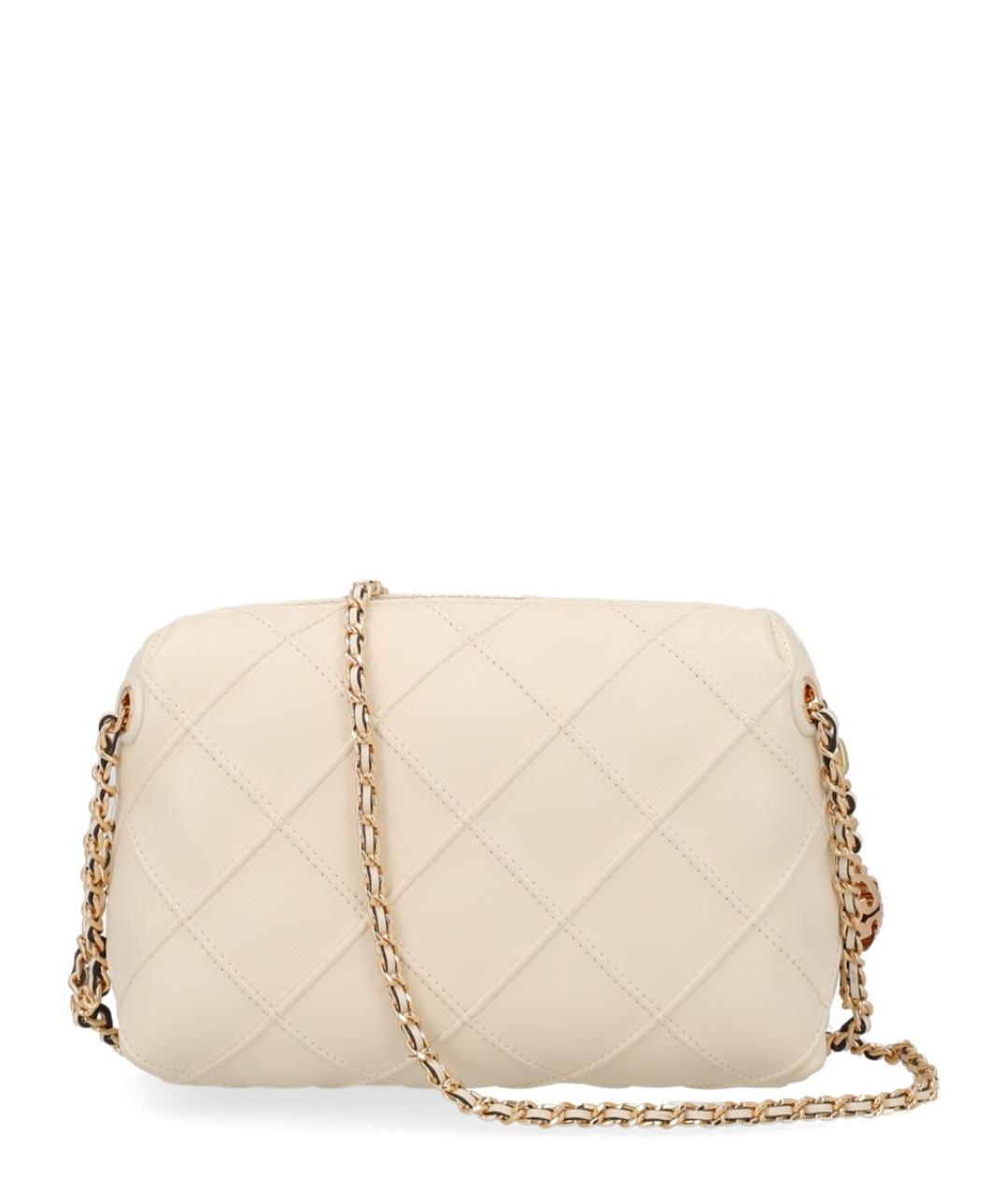 TORY BURCH Бежевая кожаная сумка через плечо, фото 2