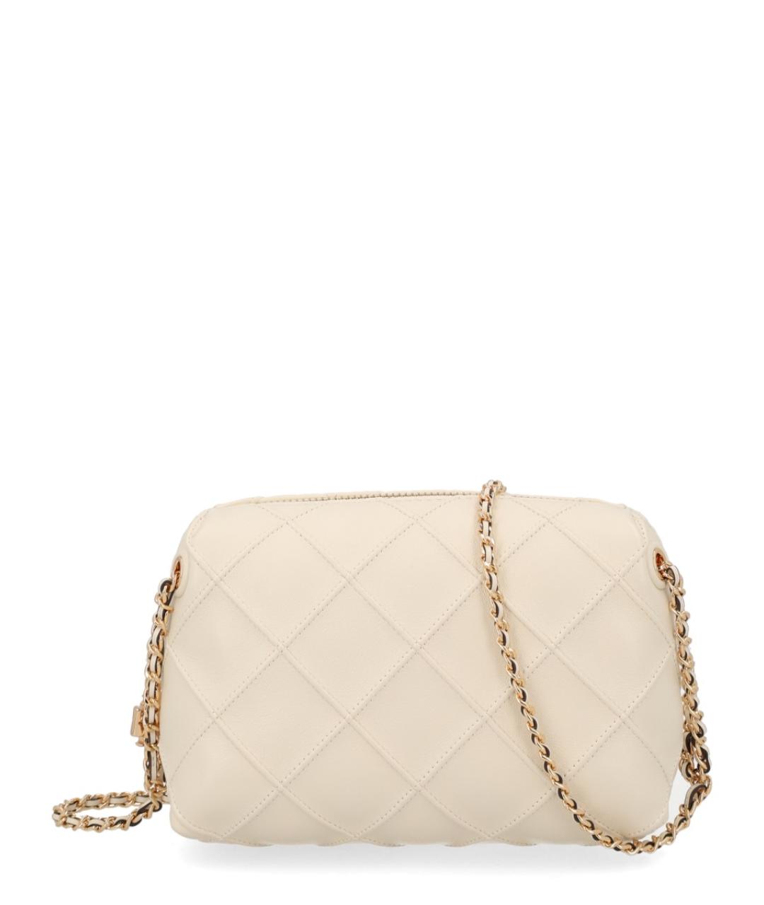 TORY BURCH Бежевая кожаная сумка через плечо, фото 1