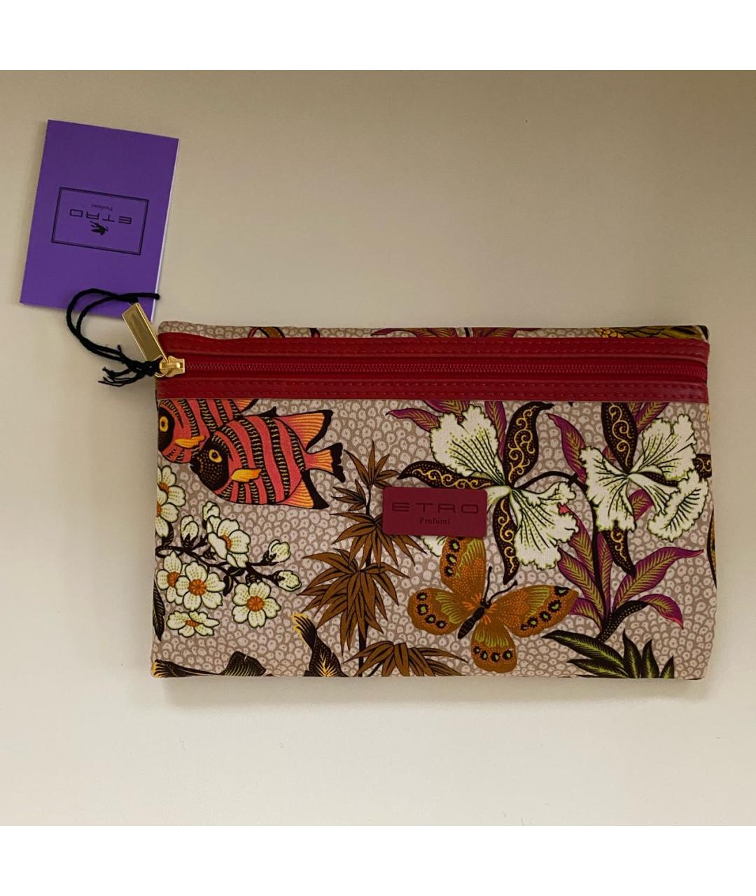 ETRO Бежевая хлопковая косметичка, фото 5