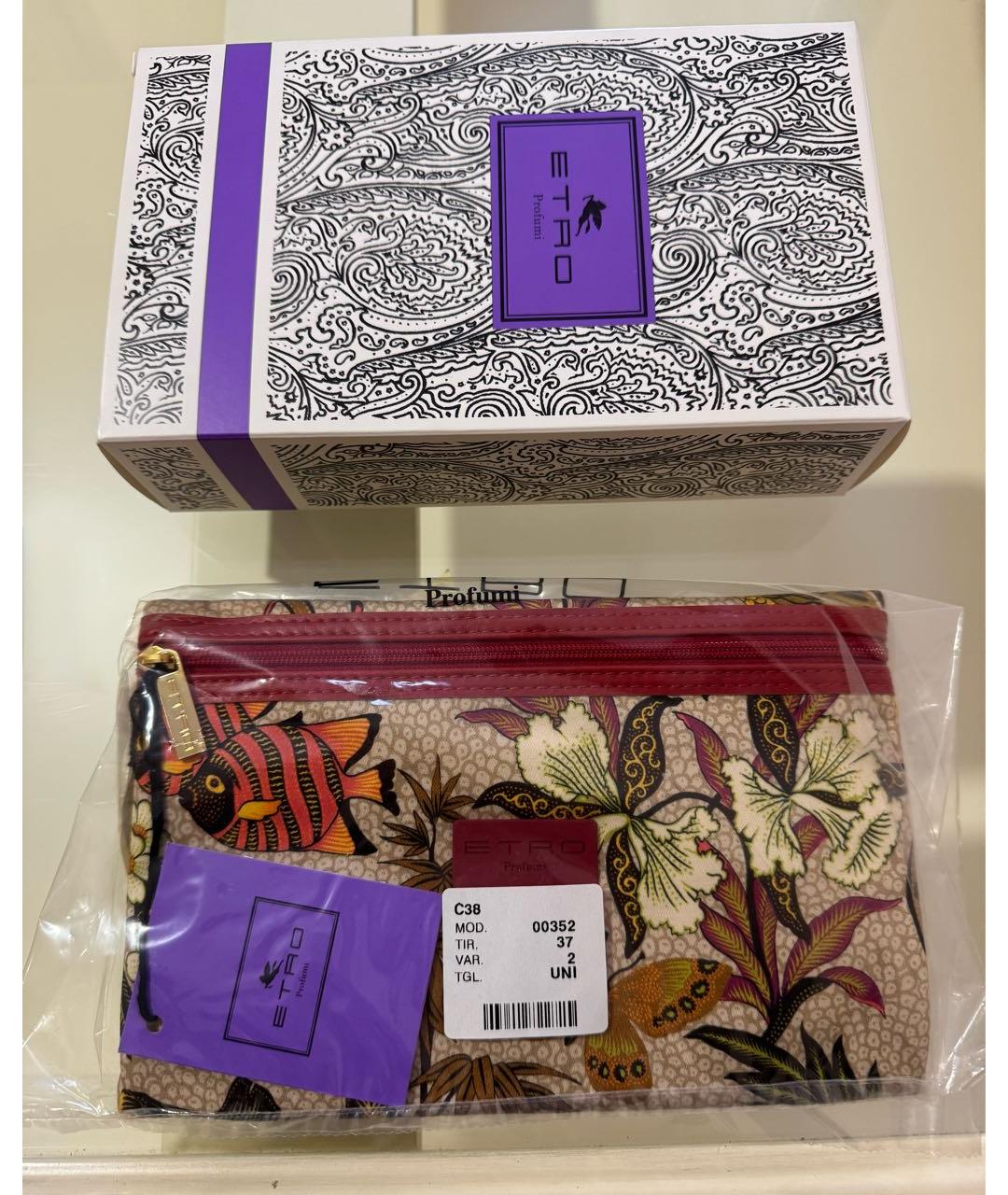 ETRO Бежевая хлопковая косметичка, фото 8