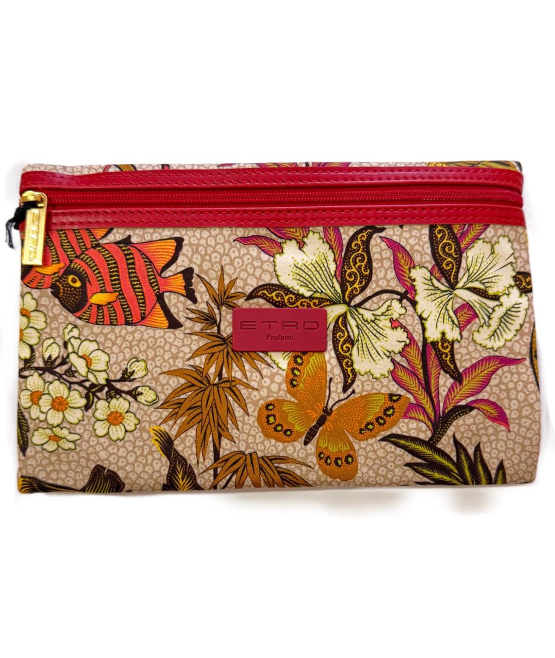 ETRO Бежевая хлопковая косметичка, фото 9