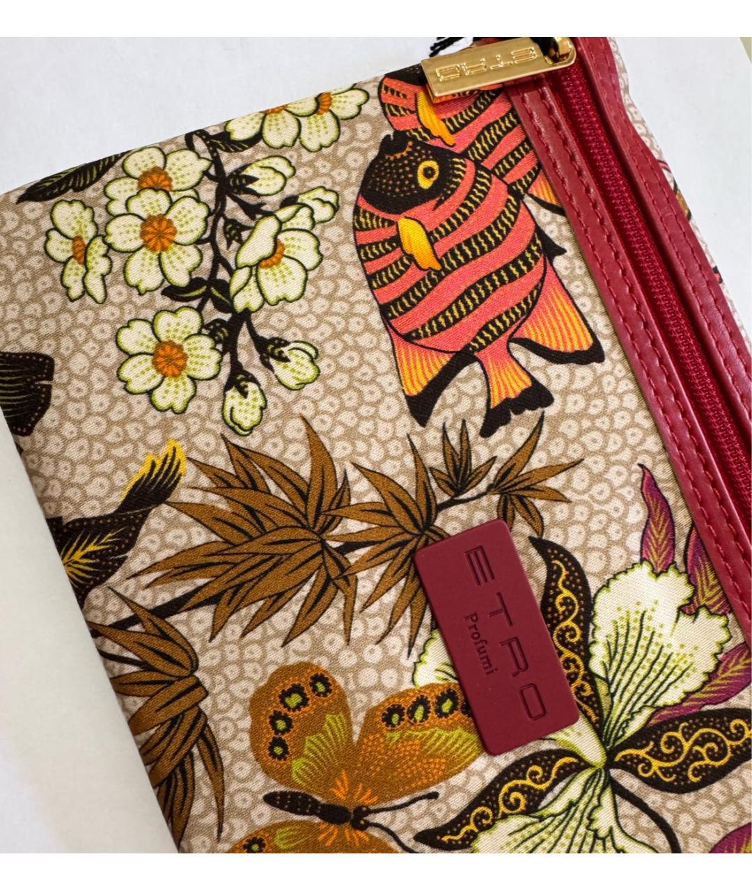 ETRO Бежевая хлопковая косметичка, фото 3