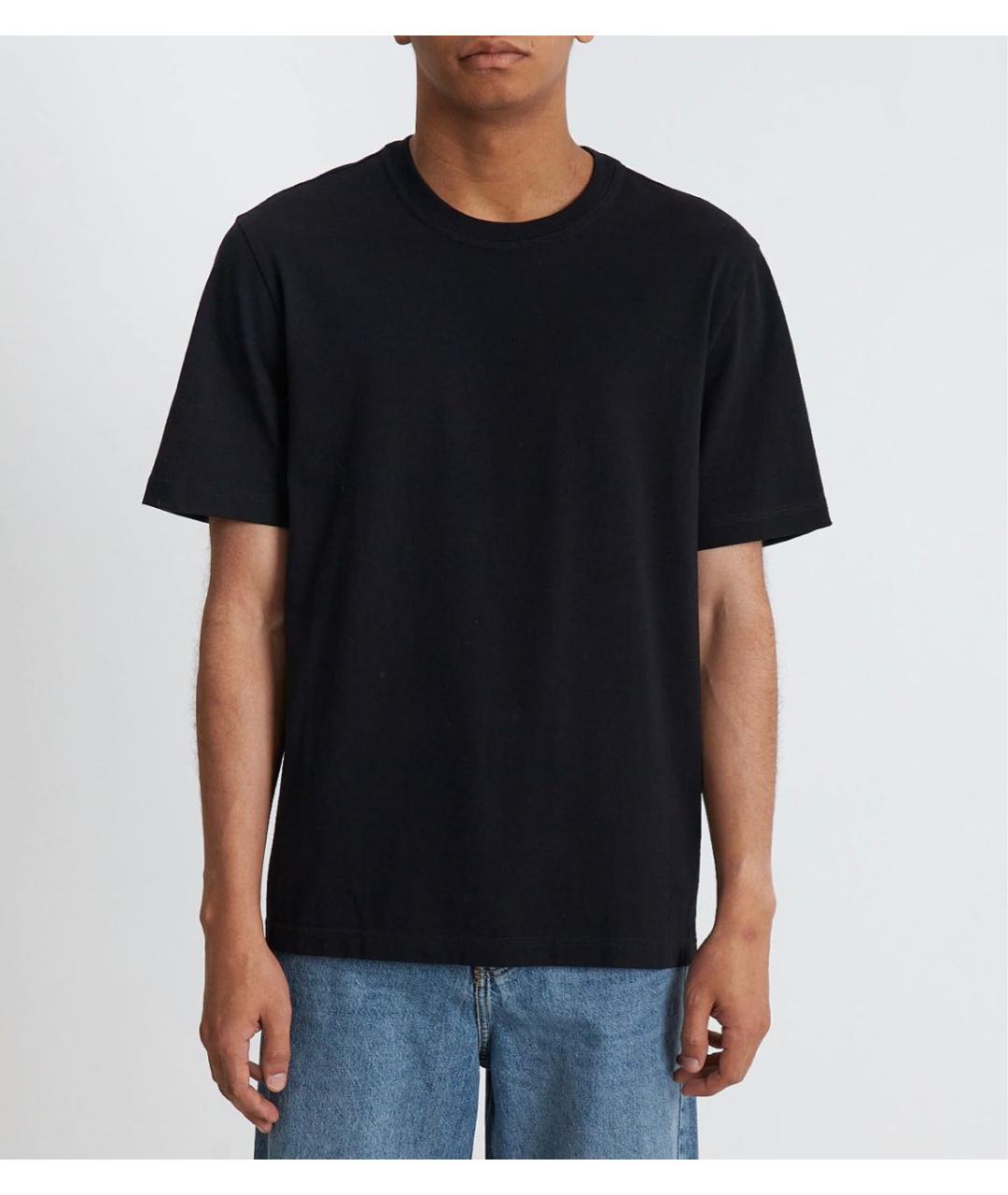 BOTTEGA VENETA Черная хлопковая футболка, фото 3