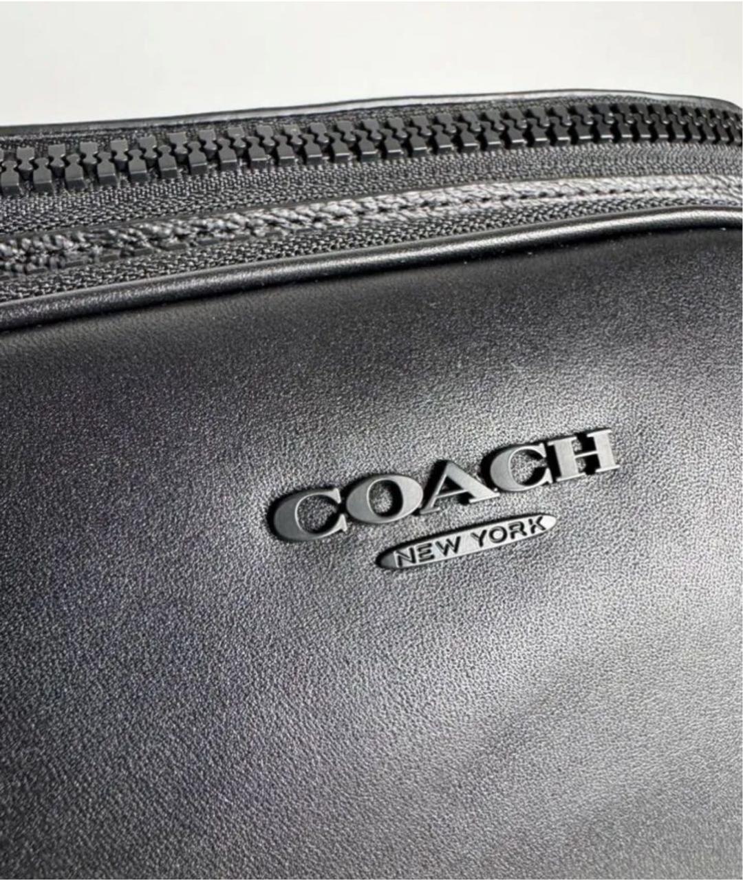 COACH Черная поясная сумка, фото 6