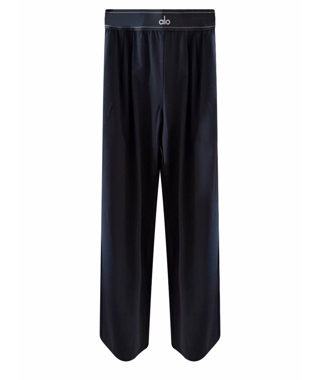 ALO YOGA Черные полиэстеровые спортивные брюки и шорты, фото 1