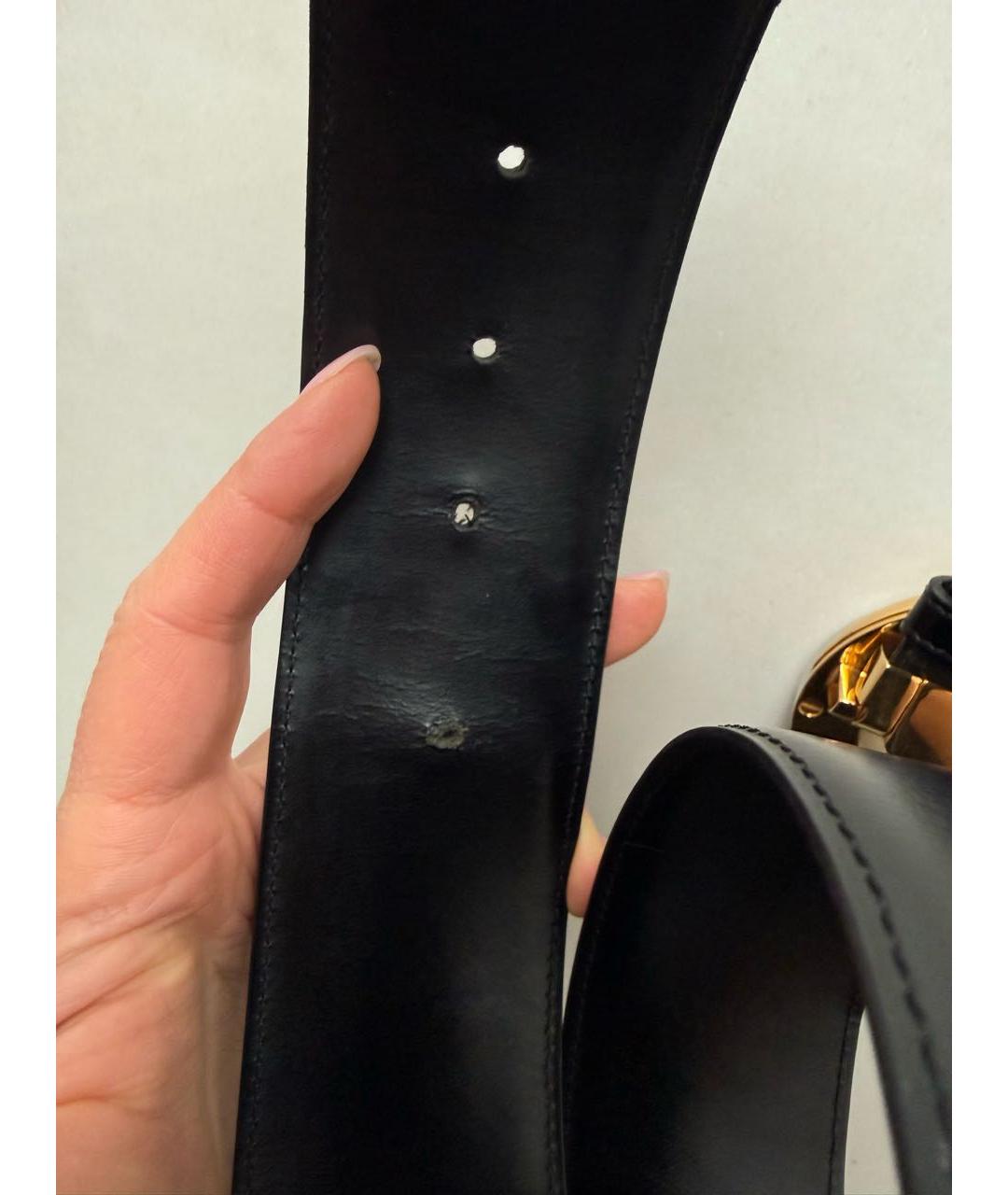 CARTIER Черный кожаный ремень, фото 7